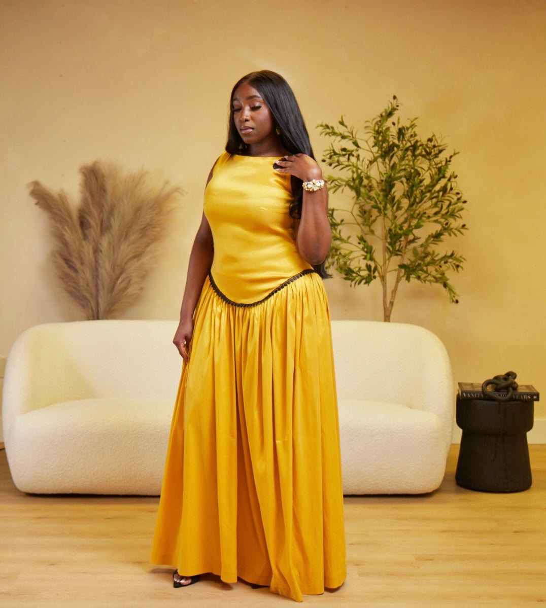 Jaqueline Dress - Mustard